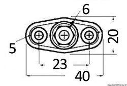 Stromkreisverteilerblock Mini 40 x 20 mm 